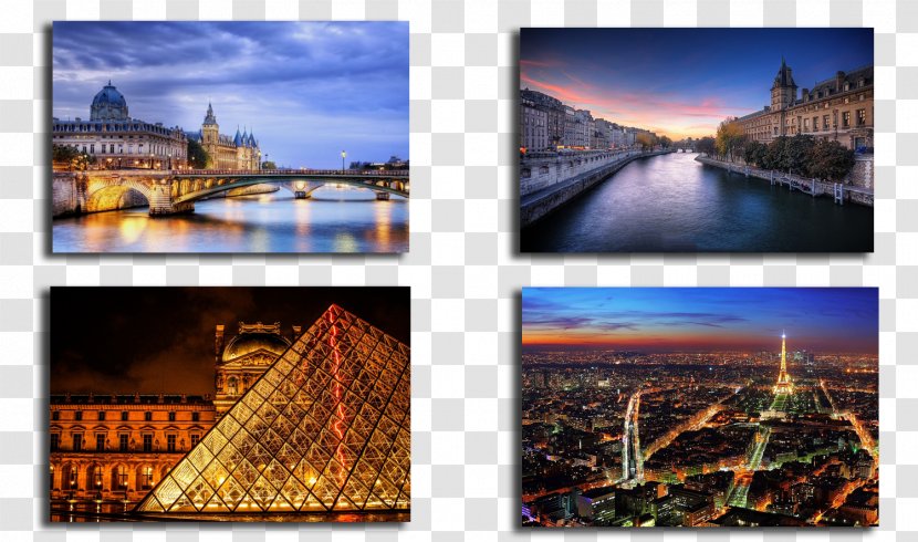 Eiffel Tower Collage Musée Du Louvre Money - Centimeter Transparent PNG