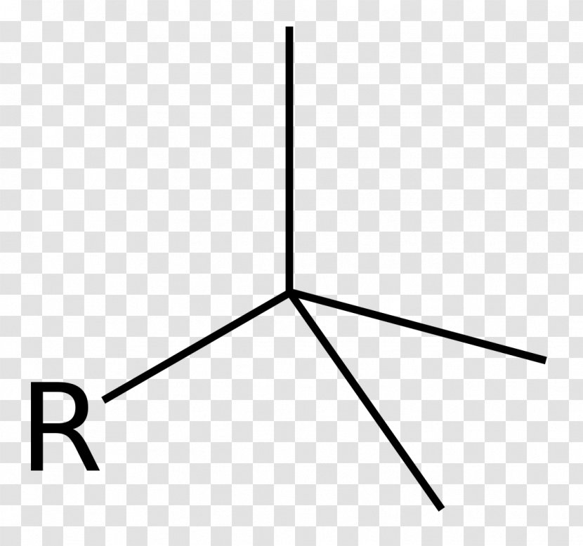 Butyl Group Tert-Butyle Organic Chemistry Propyl Tert-Butyl Chloride - Black And White - 18 Transparent PNG