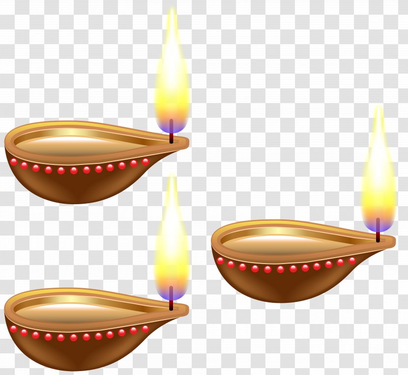 Diwali Clip Art - Oil Lamp - India Candles Transparent Image Transparent PNG