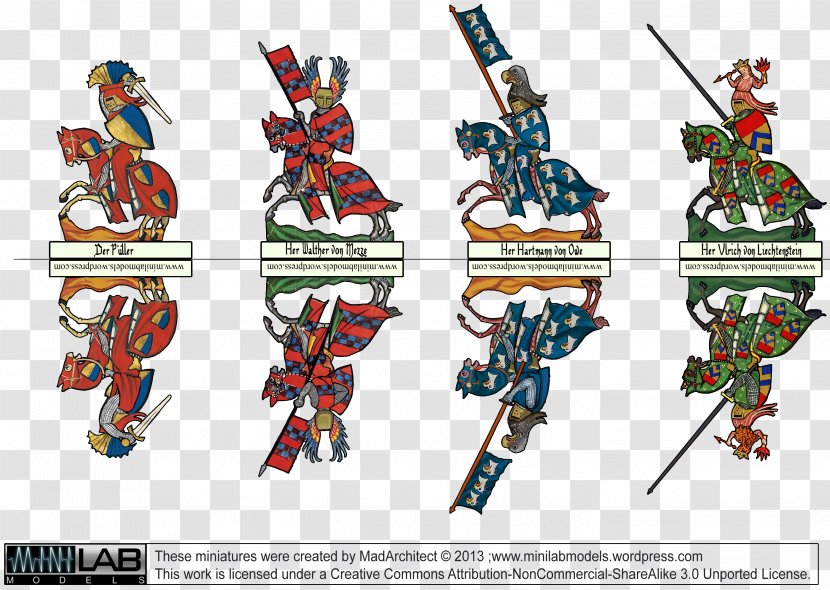 Codex Manesse Paper Middle Ages Knight Illuminated Manuscript - Robot Transparent PNG