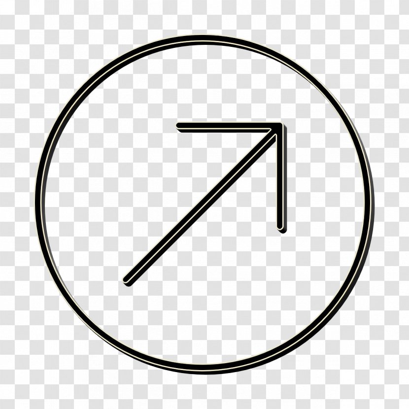 Arrow Icon Circle Direction - Thin - Symbol Line Art Transparent PNG