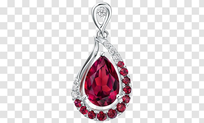 Pendant Swarovski AG Ruby Jewellery - Locket - Jewelry Garnet Transparent PNG