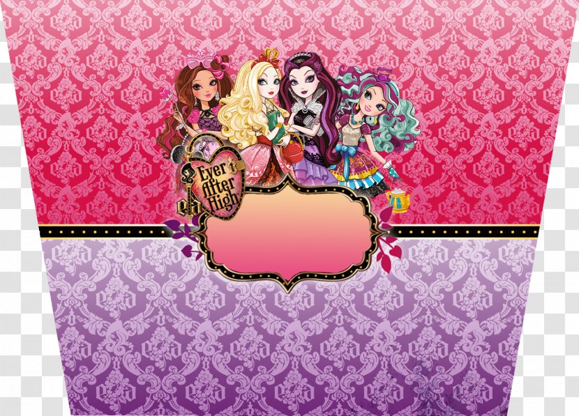 Ever After High Party Paper Label Text Transparent PNG
