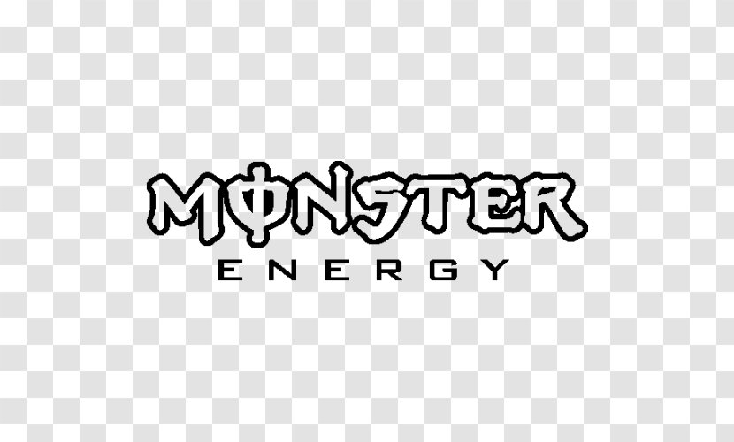 Monster Energy Drink Coffee Logo Decal - Monochrome Transparent PNG
