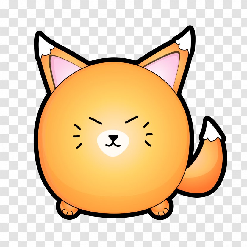 Cartoon Drawing Cuteness Clip Art - Small To Medium Sized Cats - Round, Yellow Fox Transparent PNG