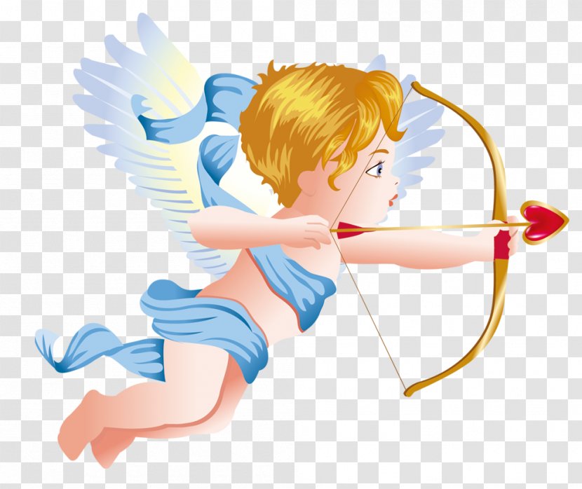 Cupids Bow Angel Clip Art - Tree - Cute Cupid Transparent PNG