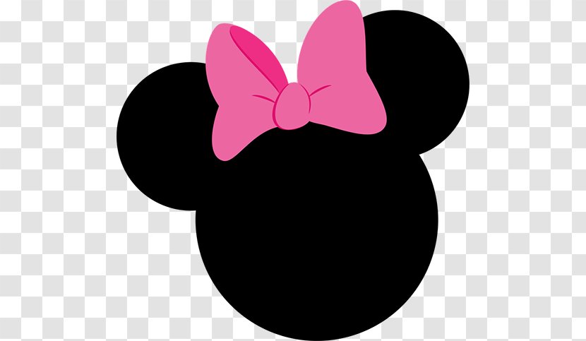Minnie Mouse Mickey Silhouette - Flower Transparent PNG