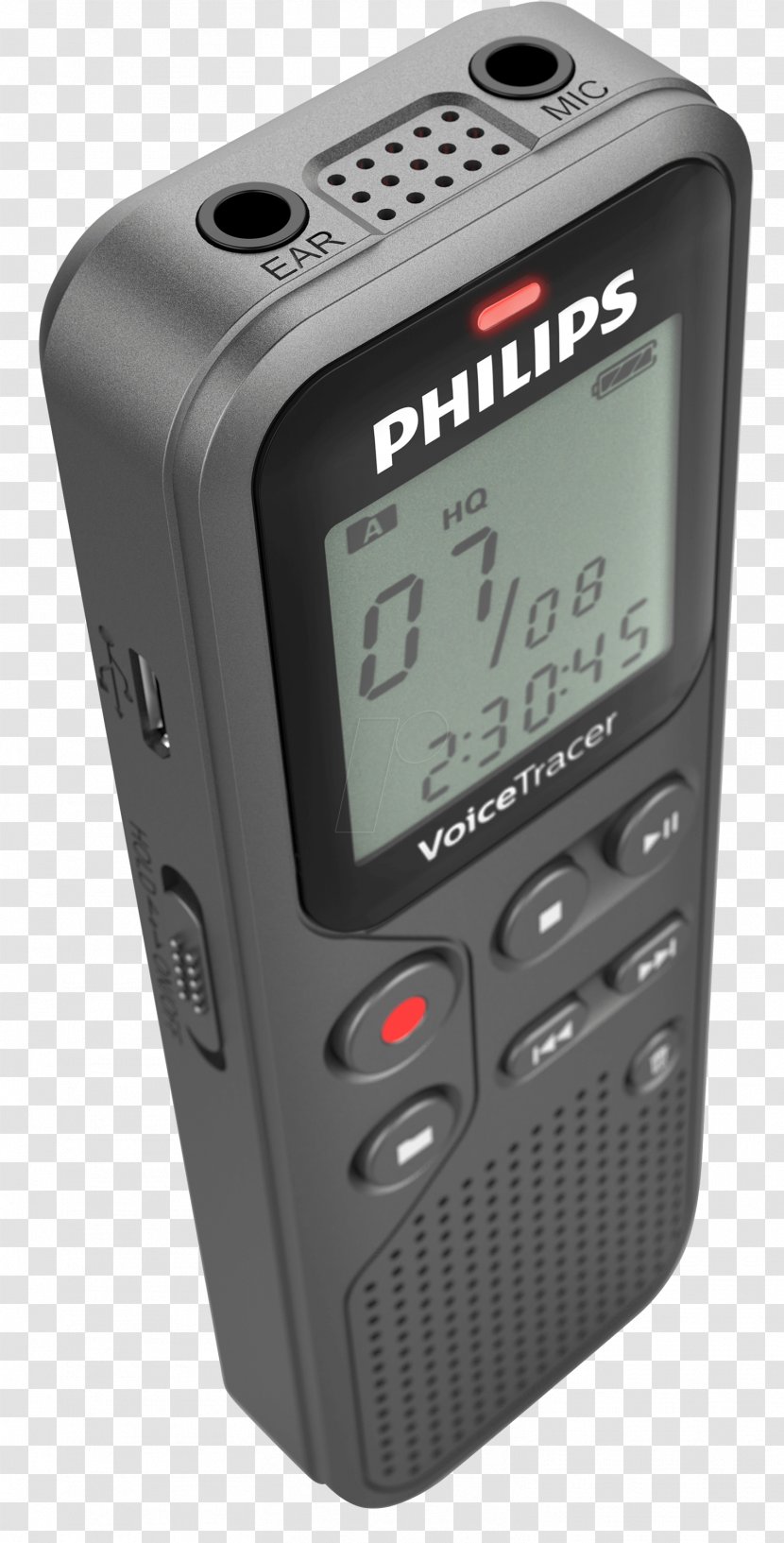 Philips Voice Tracer DVT2510 Dictation Machine Electronics Accessory - Dvt2510 Transparent PNG