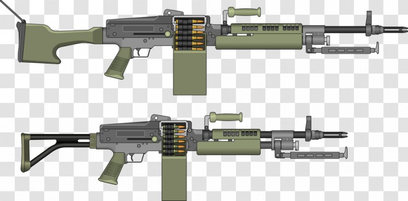 Modern Machine Guns Firearm Light Gun Weapon - Frame Transparent PNG
