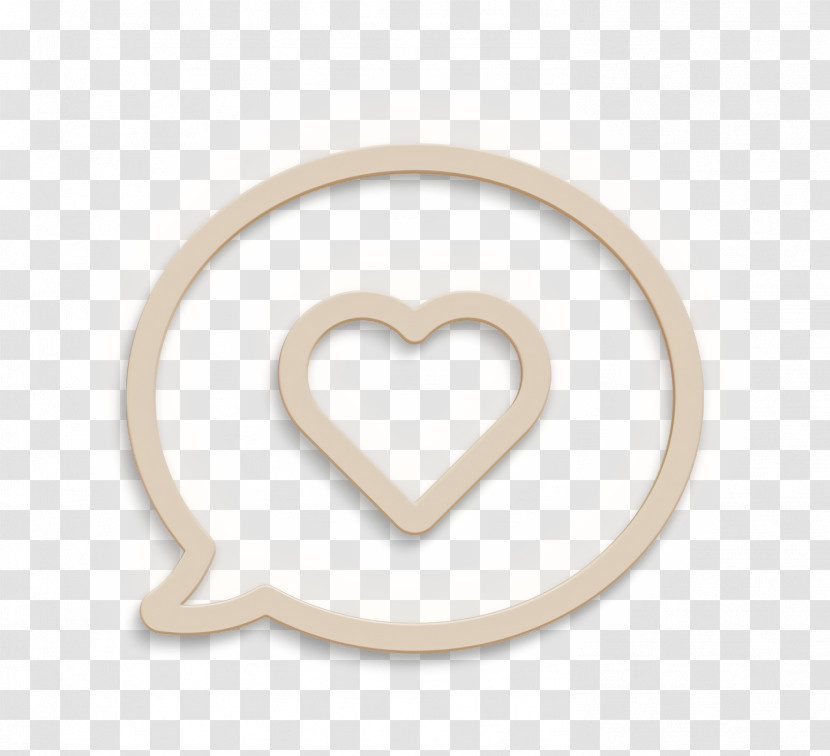 Icon Speech Bubble Icon Heart Icon Transparent PNG