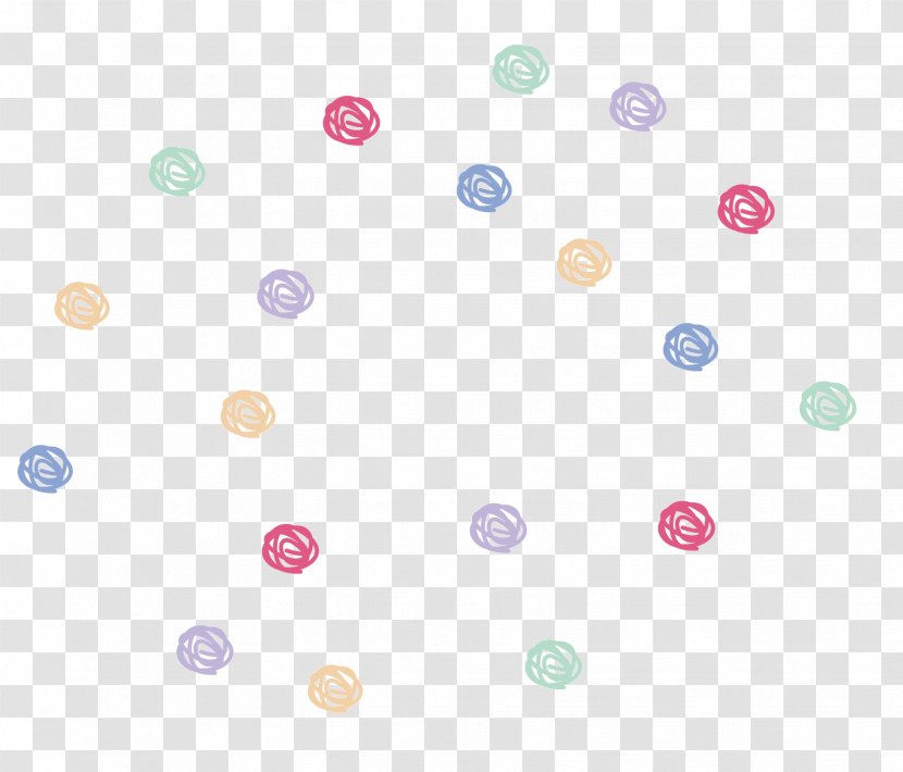 Cartoon Circle - Textile - Rectangle Transparent PNG