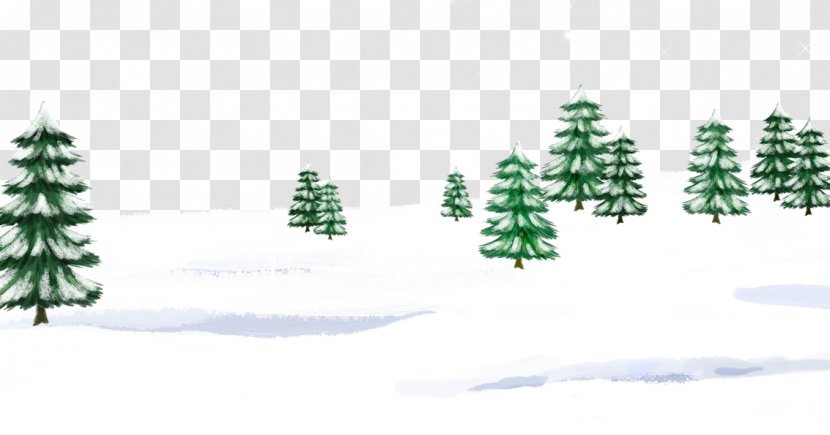 Christmas Tree Snow Winter Icon - On The Transparent PNG