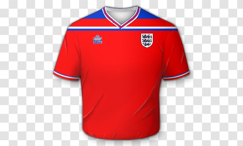 Sports Fan Jersey T-shirt Throwback Uniform Kit Retro Style - England Football Transparent PNG