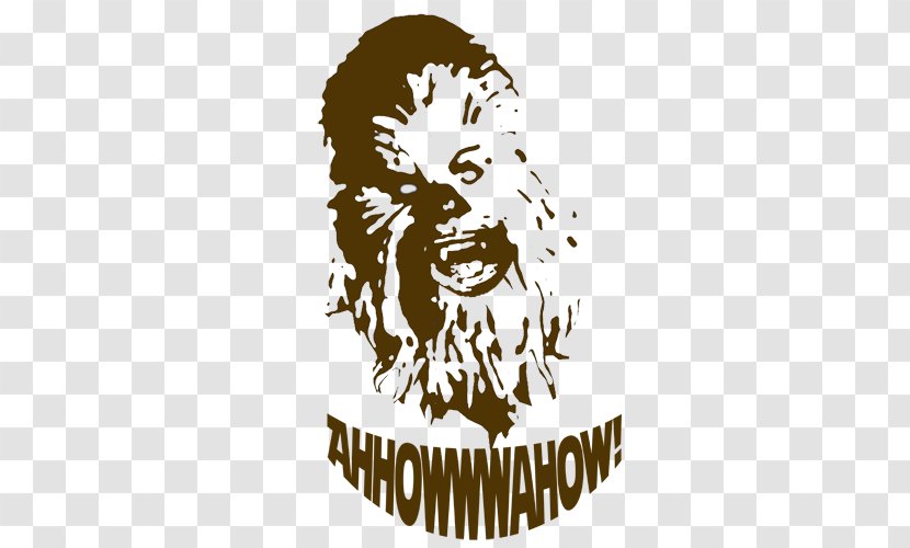 Chewbacca How To Speak Wookiee: A Manual For Intergalactic Communication Humour T-shirt - Mammal Transparent PNG