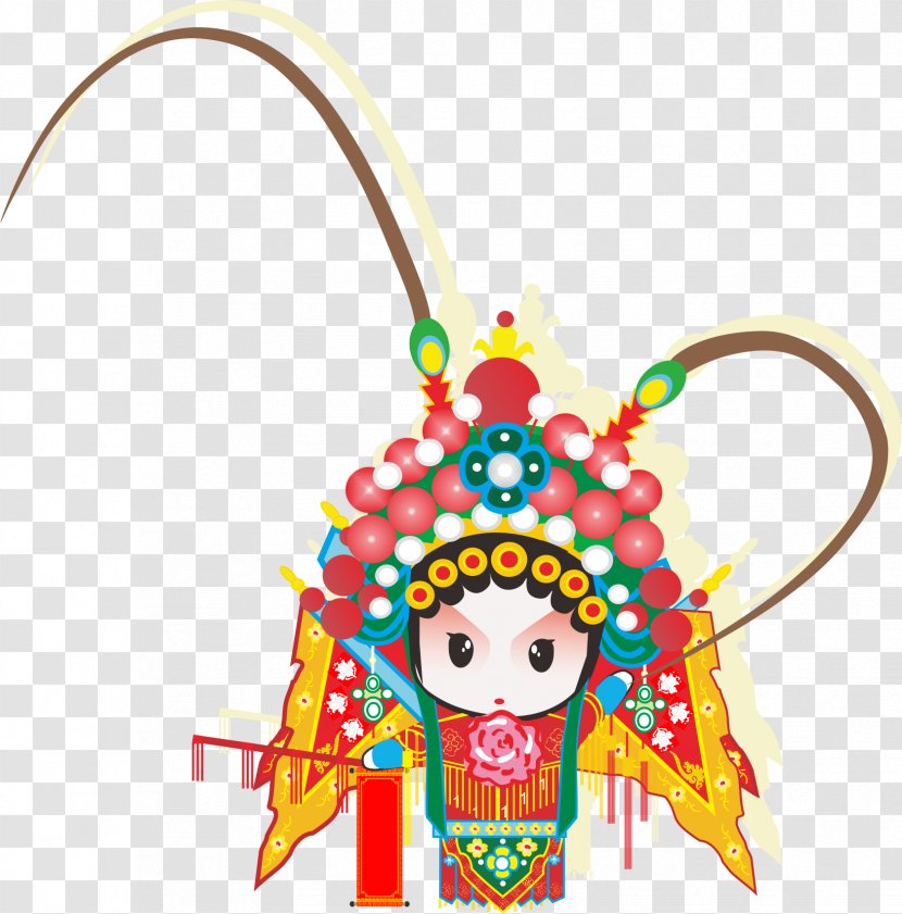 Peking Opera Cartoon Chinese - Numbered Musical Notation - Characters Transparent PNG
