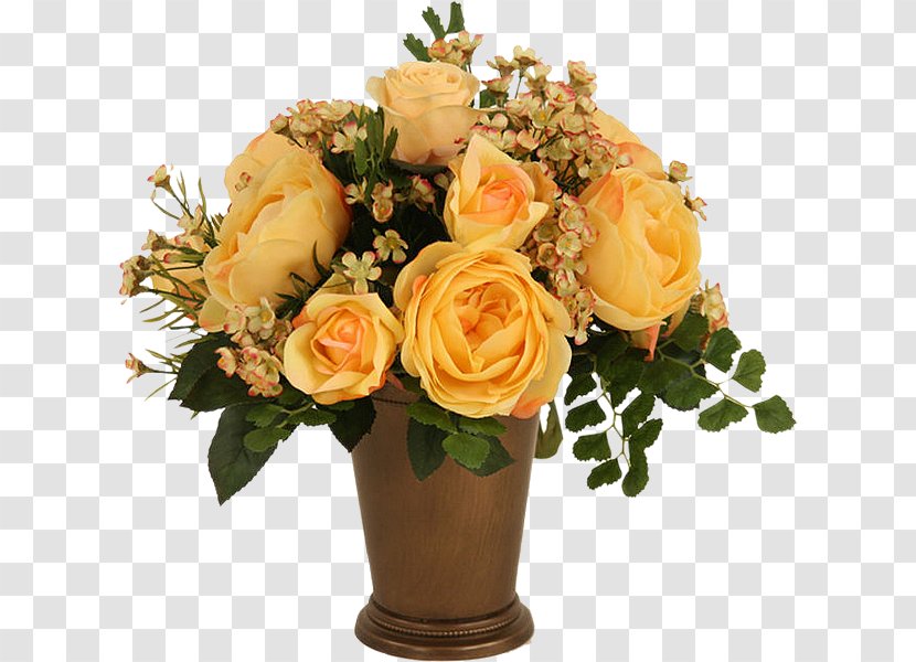 Garden Roses Vase Flower Floral Design - Centrepiece - Lh Transparent PNG