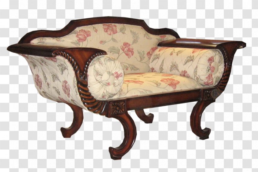 Loveseat Couch Chair Antique Transparent PNG