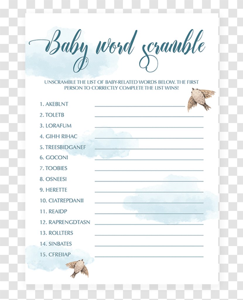 Baby Shower Party Game Mother Infant - Child Transparent PNG