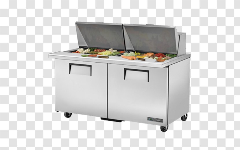 Table Refrigeration Refrigerator Sandwich Restaurant - Home Appliance Transparent PNG