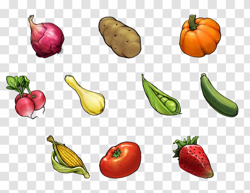 Vegetarian Cuisine Vegetable Fruit Food Auglis - Natural Foods - Fruits And Vegetables Creative Transparent PNG