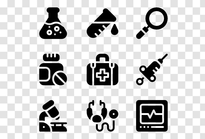 Clip Art - Black - Medical Instruments Transparent PNG