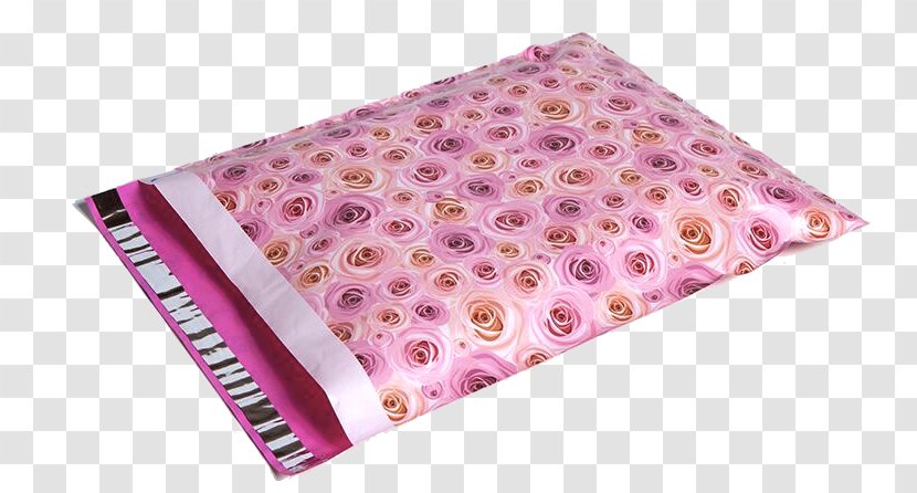10x13 Pink & Red Roses Designer Poly Mailers Shipping Envelopes - Envelope - Burberry Bags Transparent PNG