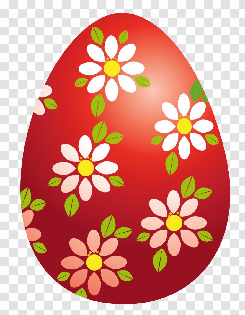 Easter Bunny Red Egg Clip Art - Chinese Eggs Transparent PNG
