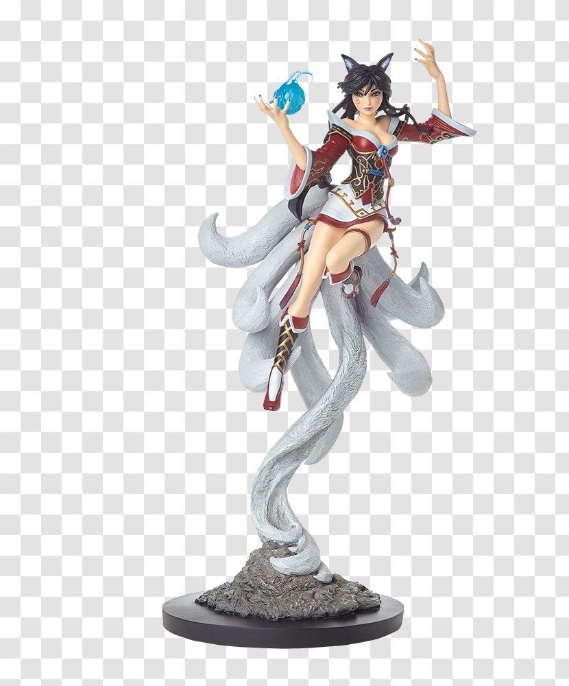 League Of Legends Riot Games Statue Figurine Ahri - Cartoon - Action Figure Transparent PNG