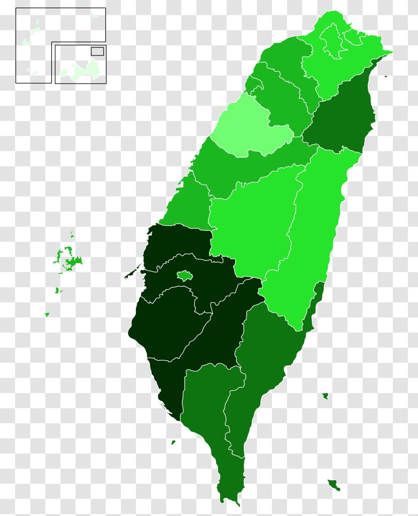 Taiwanese Local Elections, 2018 Taiwan Presidential Election, 2016 2004 2014 - Area - Map Transparent PNG