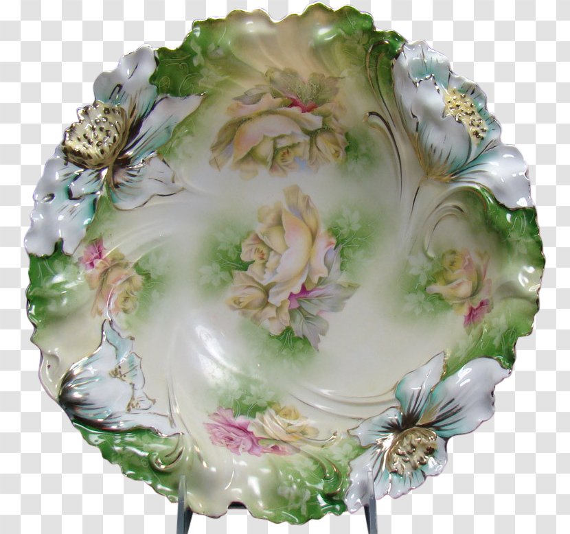 Cut Flowers Porcelain - Platter Transparent PNG