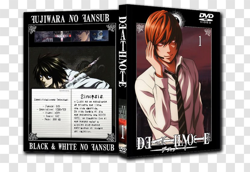 Death Note Animated Cartoon - Heart - Watercolor Transparent PNG
