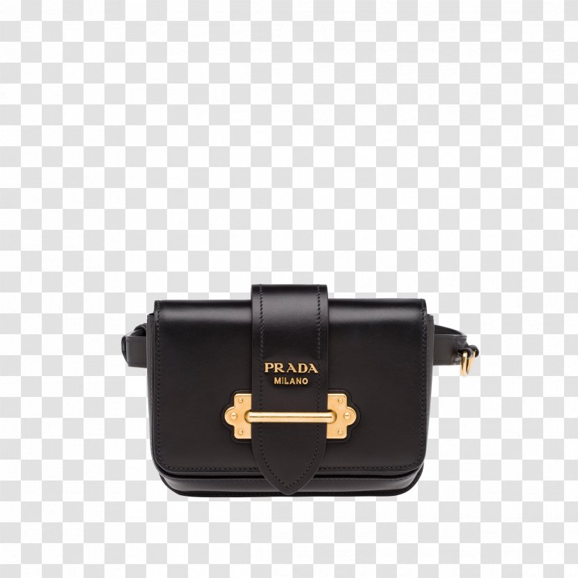Prada Cahier Leather Bag Women Handbag Bevelled Belt - Handbags Transparent PNG