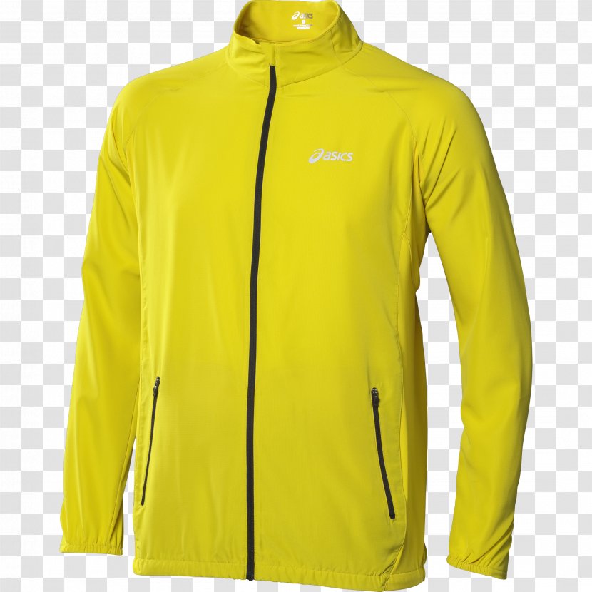 Jacket ASICS Clothing T-shirt Shoe - Yellow Transparent PNG