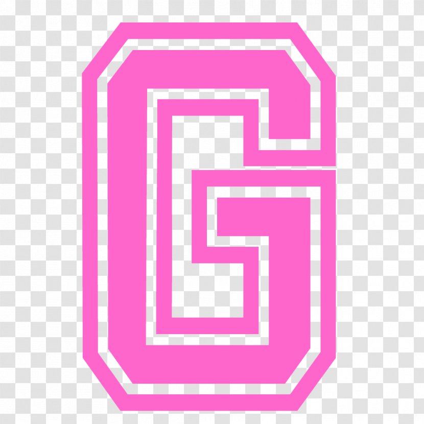 Pink Letter G . - Varsity - Logo Transparent PNG