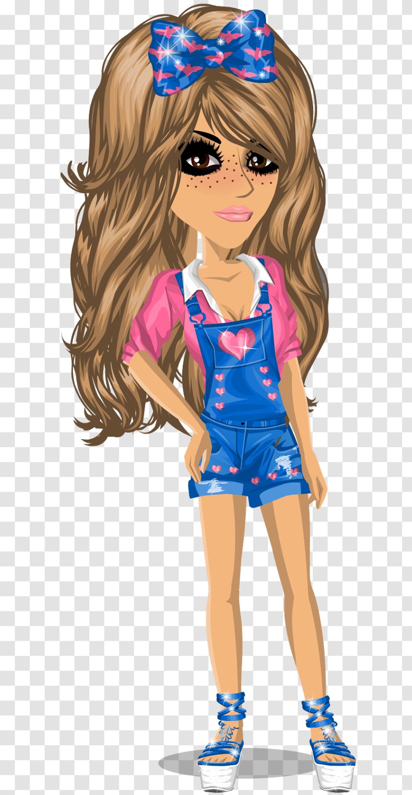 MovieStarPlanet Blog Cartoon Long Hair Drawing - Heart - Get Lel Donia Transparent PNG