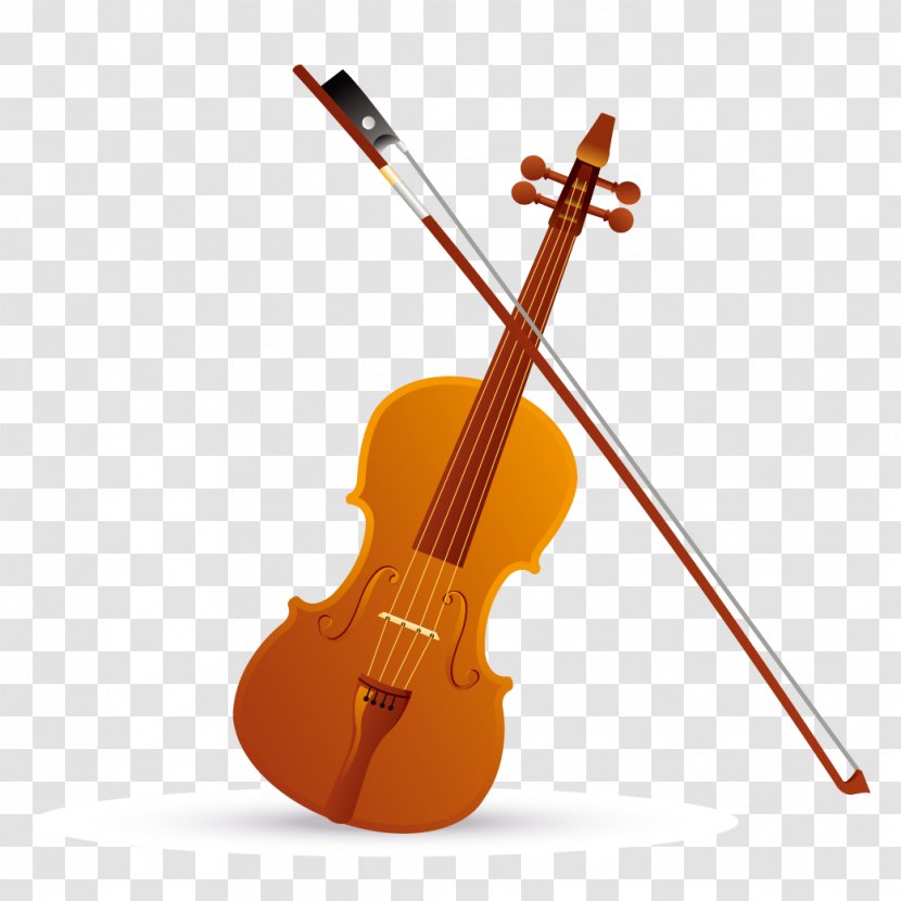 Bass Violin Musical Instrument - Watercolor Transparent PNG