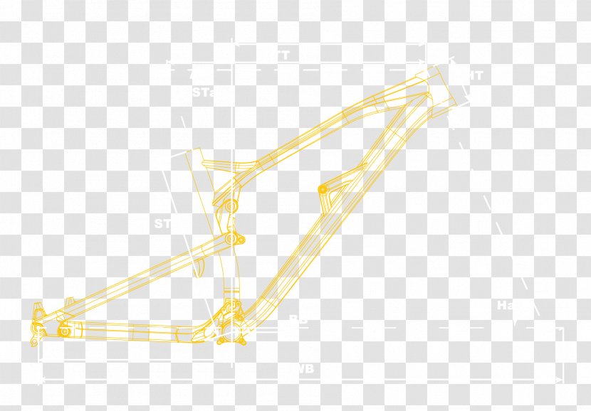 Bicycle Frames Mountain Bike - Yellow - Design Transparent PNG