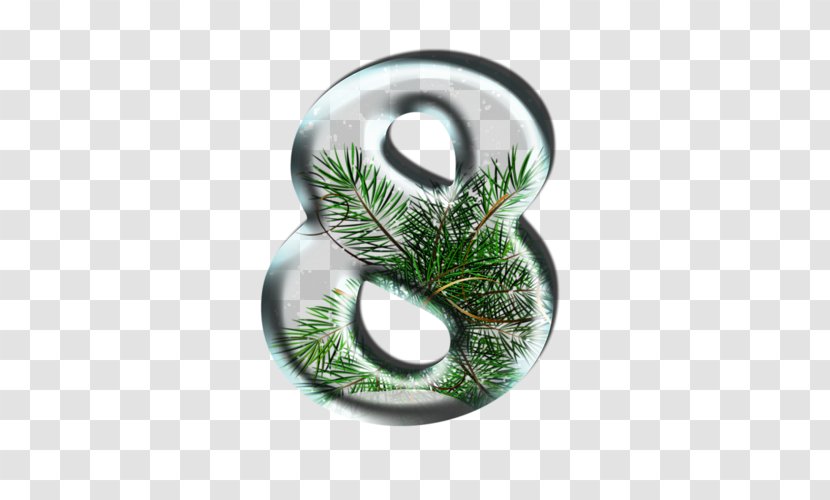 Numerical Digit Number Christmas Decoration 0 - Flowerpot Transparent PNG