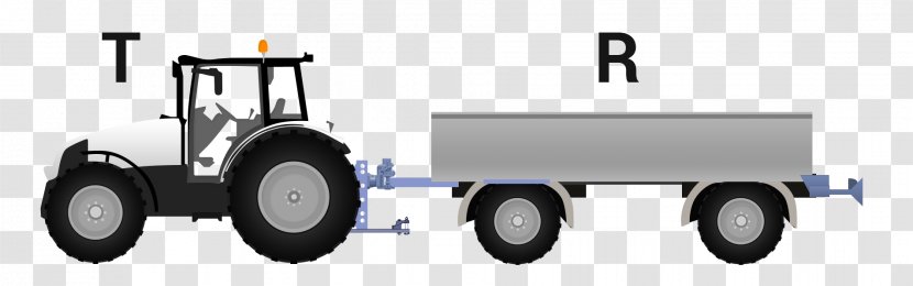 Car Motor Vehicle Transport Wheel - Tractor Trailer Transparent PNG
