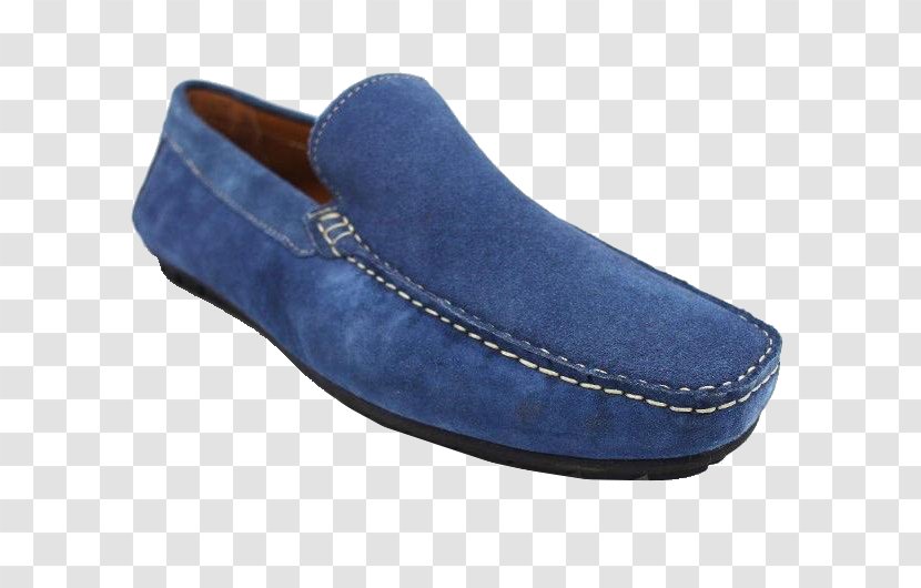 Slip-on Shoe Suede Walking - Cobalt Blue - Mocassin Transparent PNG