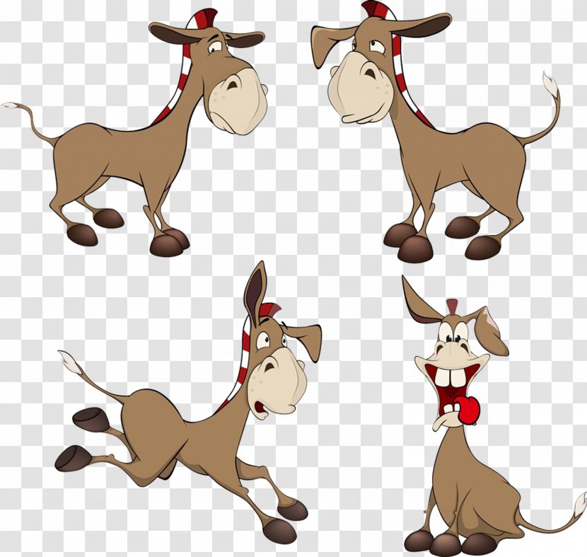 Donkey Drawing Animation Illustration - Activities Transparent PNG