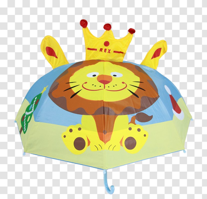 Umbrella Child Cartoon Kindergarten - Lion Children Crown Transparent PNG