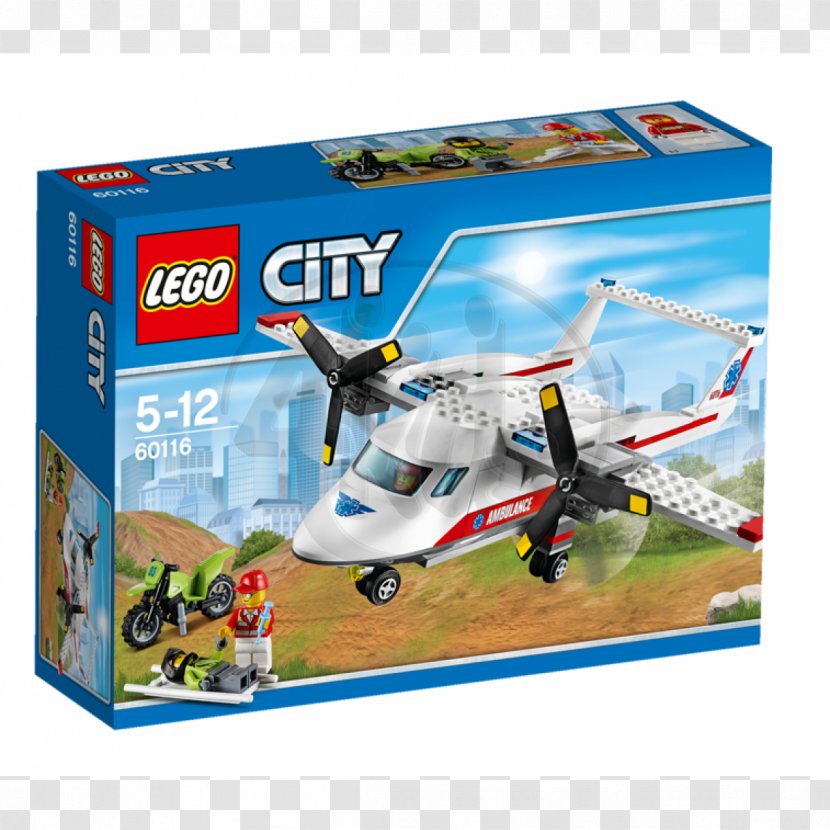 Airplane LEGO 60116 City Ambulance Plane Amazon.com Toy - Amazoncom - Lego Transparent PNG
