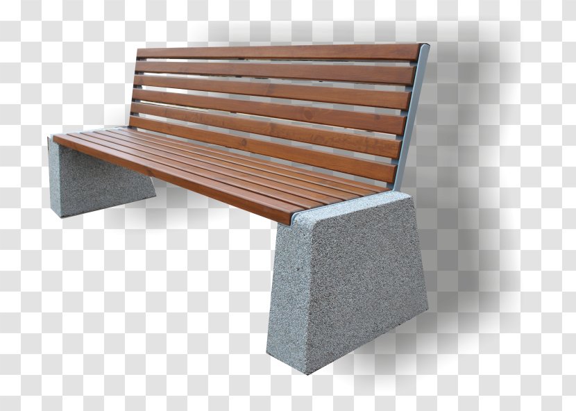 Concrete Bench Garden Table Building Materials - Wood Transparent PNG