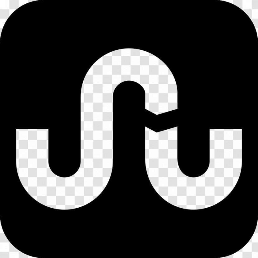 StumbleUpon Download Social Network Clip Art - Text - Black And White Transparent PNG