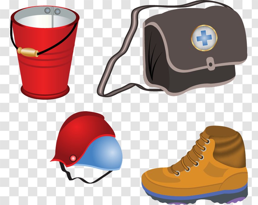Firefighter Firefighting Fire Department Clip Art - Safety - Site Tools Backpack Shoes Vector Material Transparent PNG