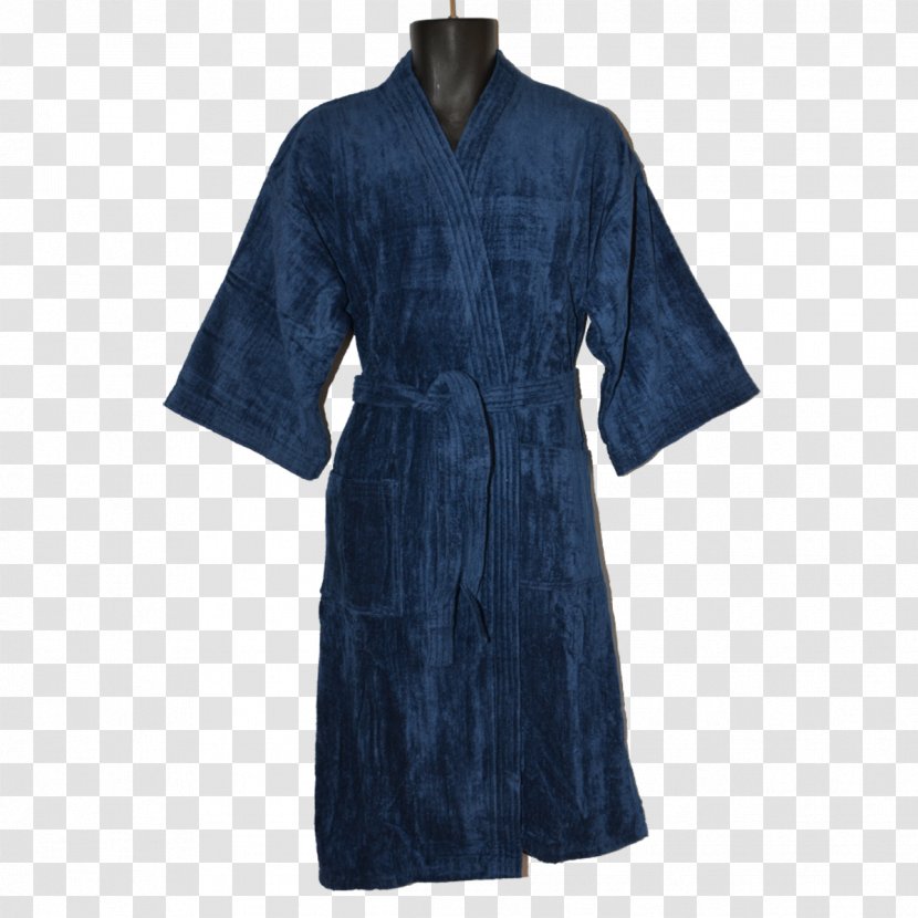 Bathrobe Dress Sleeve Flannel Kimono - Polar Fleece Transparent PNG