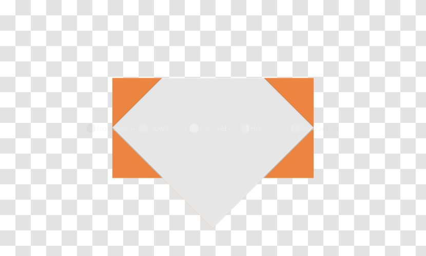 Brand Line Angle - Orange - Half Fold Transparent PNG