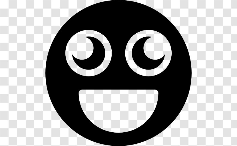 Smiley Emoticon Symbol - Monochrome Photography Transparent PNG