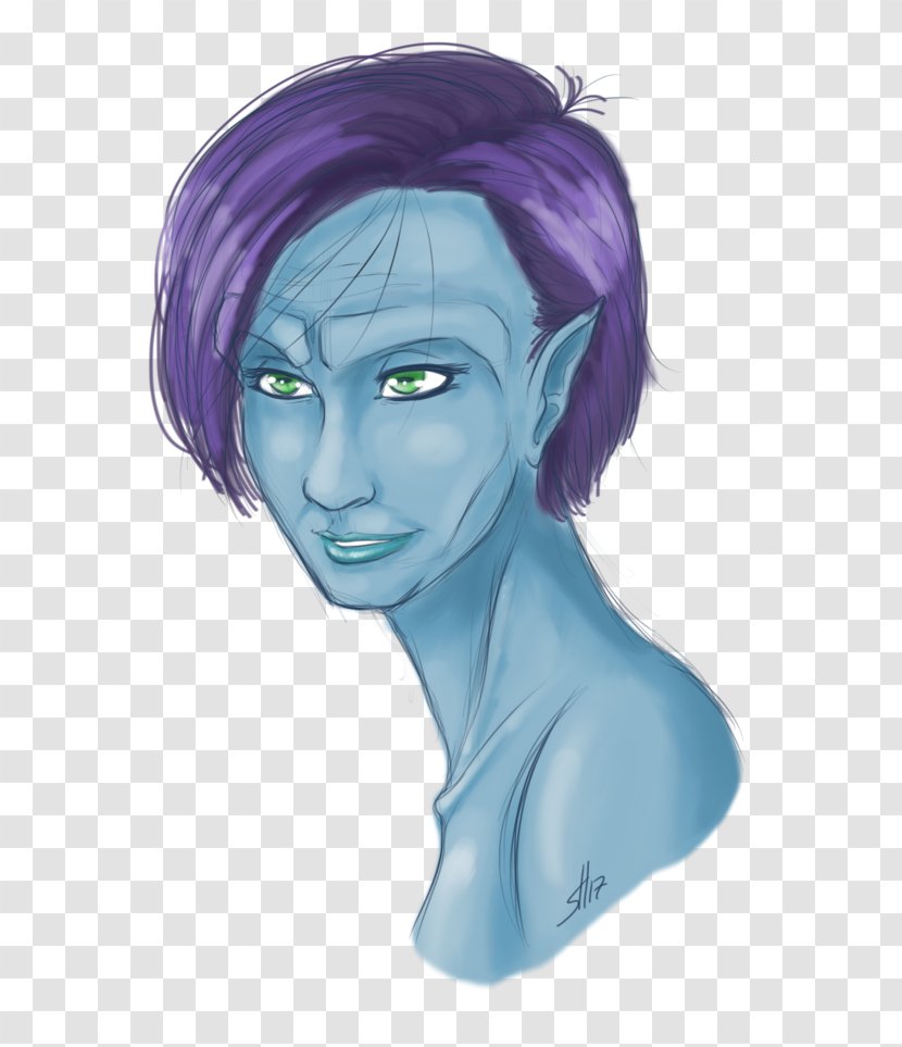 Forehead Cartoon Homo Sapiens Ear - Alien Female Transparent PNG